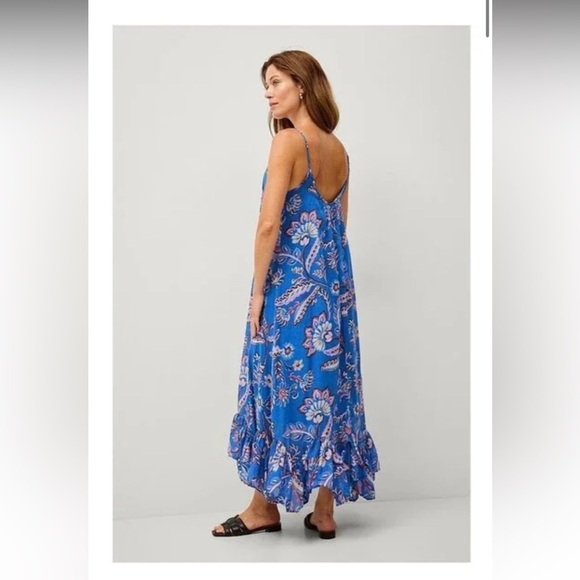 MNG Mango Blue Floral Maxi Dress - Picture 4 of 10